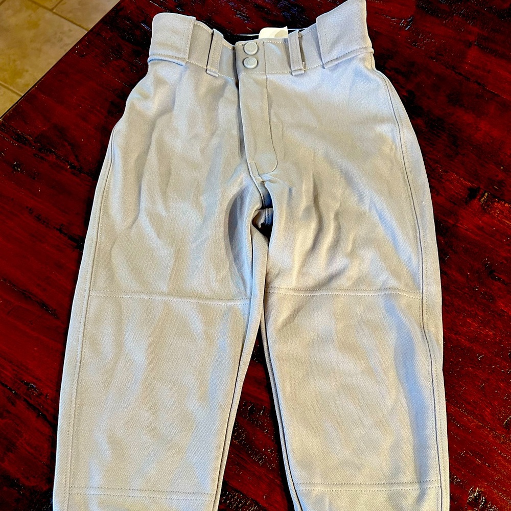 FRANKLIN youth baseball pants XS GRAY.